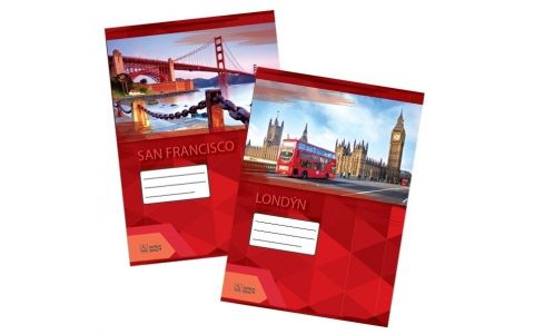 Školský zošit 644 - A6, linajka 8mm 40 listov (bez okrajov)