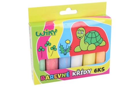 Farebné chodníkové kriedy 6ks