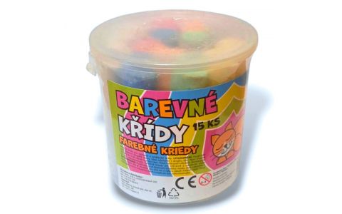 Farebné kriedy 15ks
