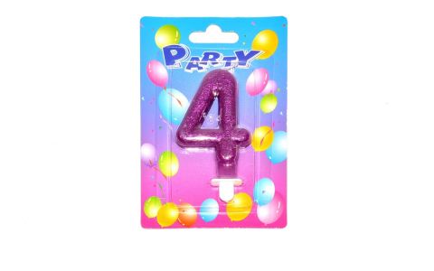 Tortové sviečky glitter č.4 Tortové sviečky glitter č.4