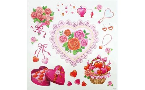 Okenná dekorácia srdiečka