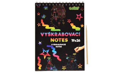 Vyškrabovací notes 19x26cm 10 listov Vyškrabovací notes 19x26cm 10 listov