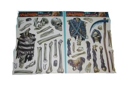 Nálepky Smrtka, Kostra - náhodný