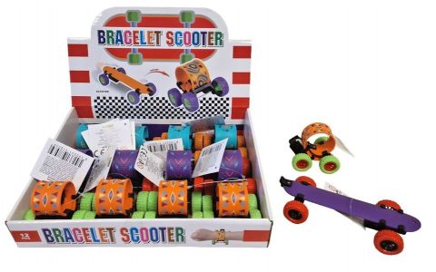 Auto náramok "skateboard" 15,5cm - oranžová