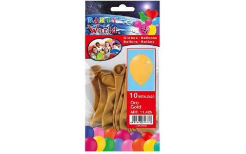 Balóny zlaté 10ks