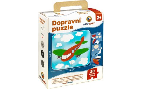 Puzzle dopravné 4-dielne 20ks