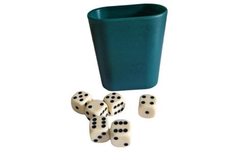 Hracie kocky v pohári 7ks