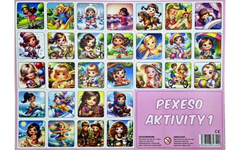 Pexeso dievčatá aktivity (1) 32 dvojic