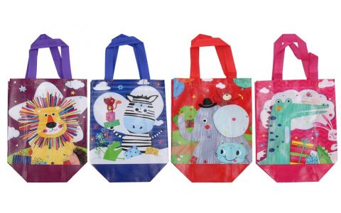 Taška netkaná textília 22cm - náhodná