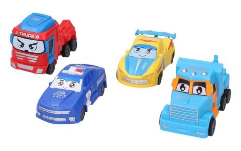 Autorobot na zotrvačník 11cm - červená