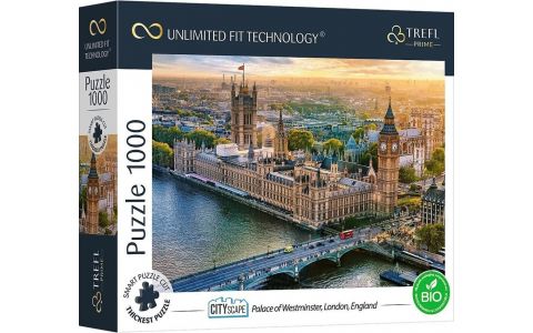 Trefl Prime Puzzle 1000 UFT - Panoráma mesta: Westminsterský palác, Londýn, Anglicko
