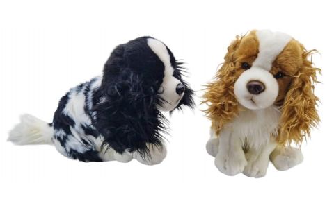 Pes plyšový 27cm - čierna