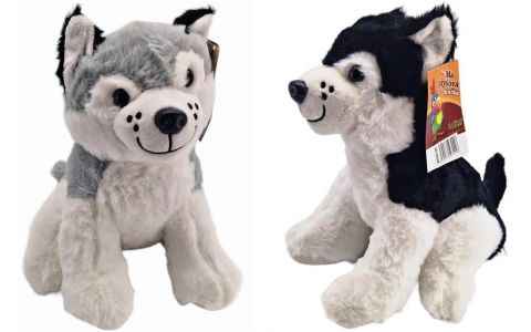 Pes Husky plyšový 25cm - čierna Pes Husky plyšový 25cm - čierna