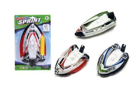 Čln nafukovací 19cm na natiahnutie - modrá