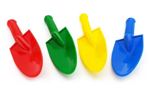 Rýľ plastový 24cm - žltá