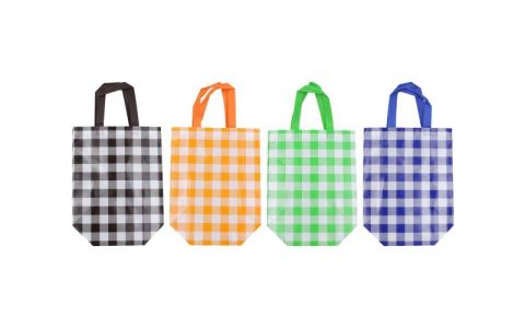 Taška netkaná textília 27cm - čierna