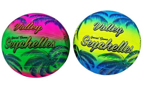 Volejbalová plážová lopta Beach Volley Seychelles 21cm - modrá–žltá Volejbalová plážová lopta Beach Volley Seychelles 21cm - modrá–žltá