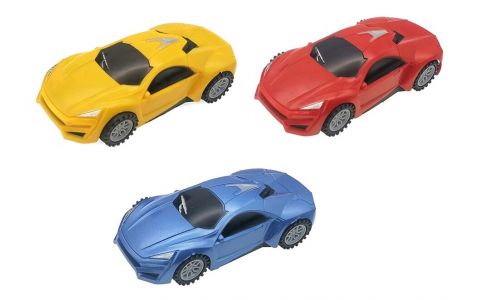 Auto na zotrvačník 16,5cm - žltá