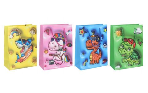 Darčeková taška detská 26x32x10cm - náhodná
