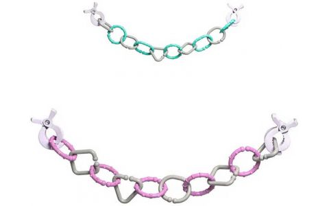 Reťaz na kočík s klipmi - náhodná