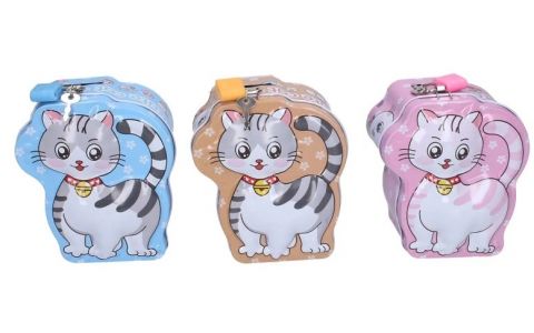Pokladnička mačka 12,5x11x6cm - náhodná