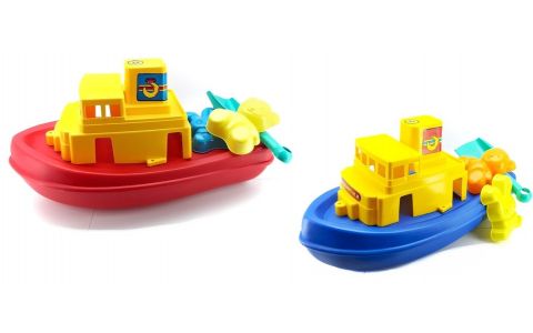 Detská loď s formičkami 45cm - modrá