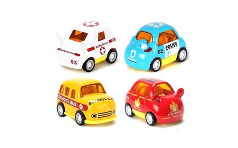 Auto kovové 6 cm  - hasičské auto