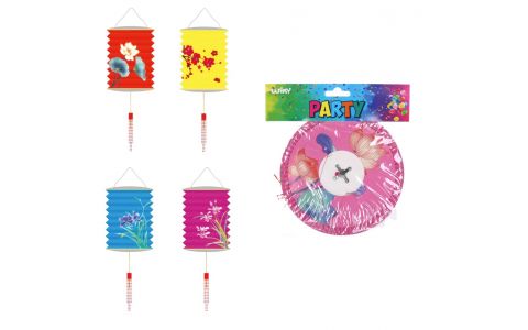 Lampión kvety válec 16cm - náhodná