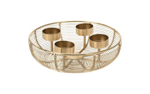 NIKEL Svietnik advent  37cm ZLA.