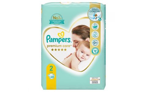 Pampers Premium Care Veľkosť 2, Plienky 68 ks, 4kg-8kg Pampers Premium Care Veľkosť 2, Plienky 68 ks, 4kg-8kg