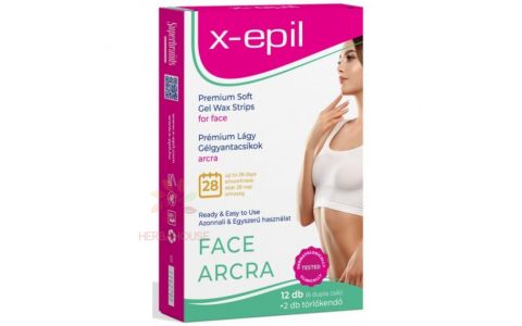 X-Epil Premium Soft Depilačné pásiky so studeným voskom na depiláciu tváre (12ks)