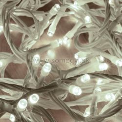 SOMOGYI HOME LED spojovateľný svietiaci reťazec, 10 m, IP44 DLI 200/WH