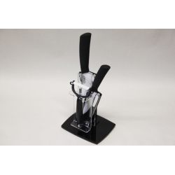 Nože ker 2ks+škrabka+stojan 