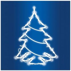 Vianočná LED dekorácia do okna Vianočný stromček KID 412 Somogyi