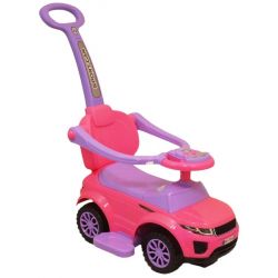 Detské hrajúce vozítko 3v1 Baby Mix ružové 