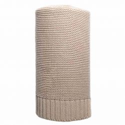 Bambusová pletená deka NEW BABY 100x80 cm béžová 