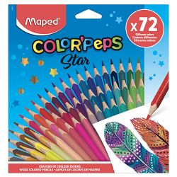 Farebné ceruzky trojboké maped color'peps 72 farieb