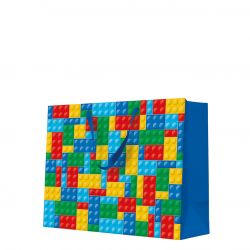 Darčeková taška colorful bricks, hotrizontal