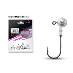 Jigová hlava s golierikom Delphin BOMB / 5ks 5g-3/0