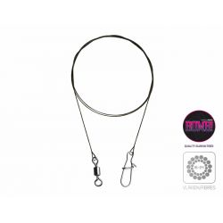 Wolfrámové lanko BOMB! s obratl. a karab. 2ks/20cm/7kg