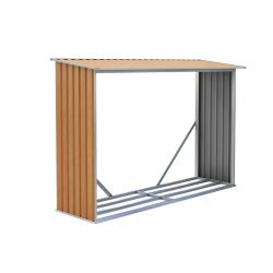 Prístrešok na drevo G21 WOH 181 - 242 x 75 cm, hnedý