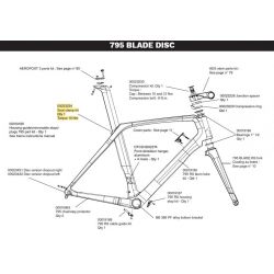 Náhradní díl LOOK Utahovací šroub sedlovky Blade RS / Flange Clamp Kit