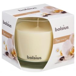 Sviečka Bolsius Jar True Scents 95/95 mm, vonná, vanilka