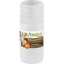 Náplň bolsius Angela Light biela, 50 h, 57x145 mm, parafín