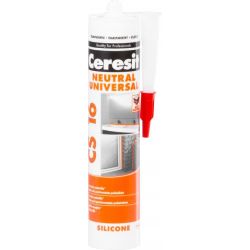 Silikón Ceresit CS16, transparent, neutrálny-univerzálny, 280 ml