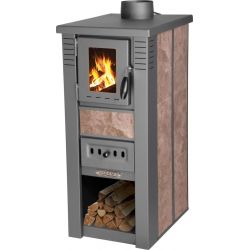 Kachle Pro LAVA Ceramic, mocca, 6,5 kW, 120 mm