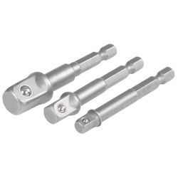Sada adaptérov Strend Pro, do vŕtačky, 1/4", 3/8", 1/2"