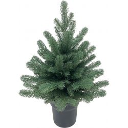 Stromček MagicHome Vianoce Firian, 3D, jedľa v kvetináči, 60 cm