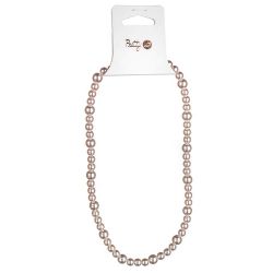 PRETTY UP Náramek a náhrdelník 50 cm, růžové kuličky