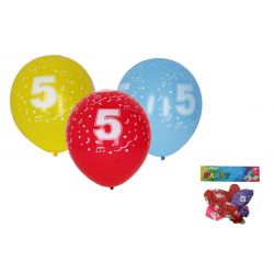 Balóny s číslom 5./5ks